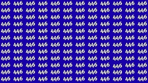 Optical Illusion 9 Seconds Challenge: Only People with Eagle Eyes Can spot the Number 449 Optical Illusion 9 Seconds Challenge: Only People with Eagle Eyes Can spot the Number 449