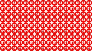 Optical Illusion Eye Test Challenge: Within 7 Seconds Spot The Number 53 and 41 ...