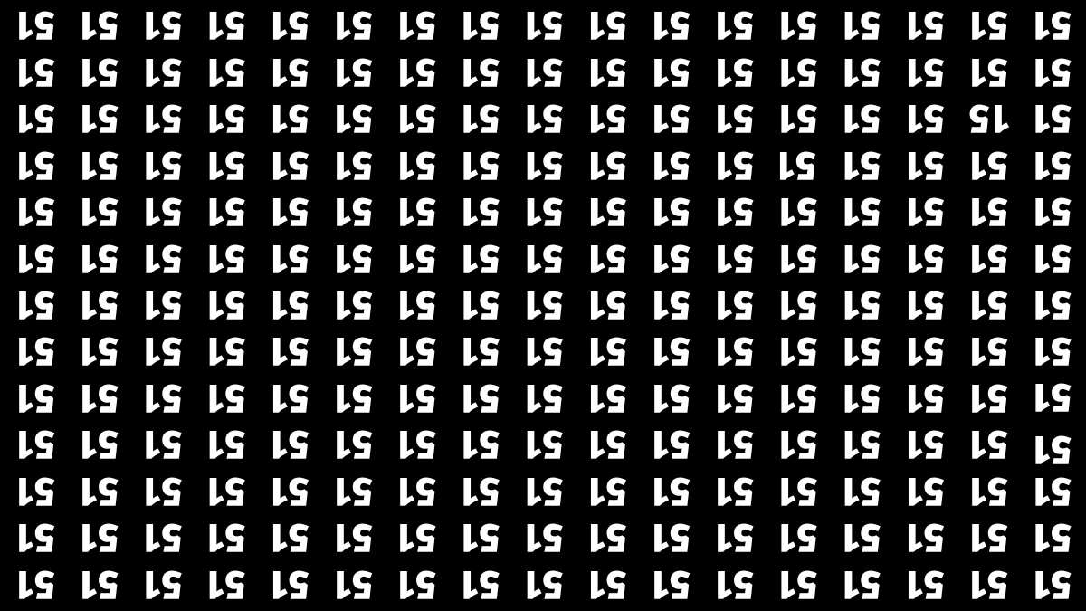Optical Illusion IQ Test: Are You A Genius? Within 5 Seconds Spot The Inverted 15 among Inverted 51s