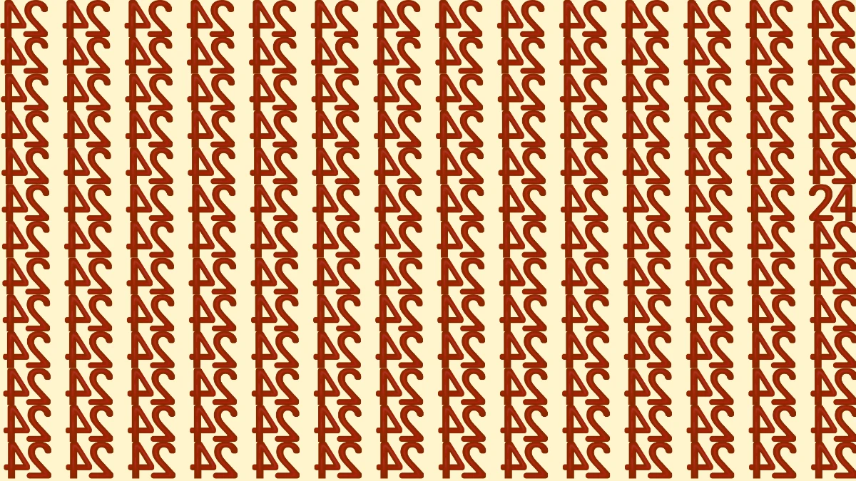 Optical Illusion IQ Test: Are You A Genius? Within 6 Seconds Spot The 24 among Inverted 24