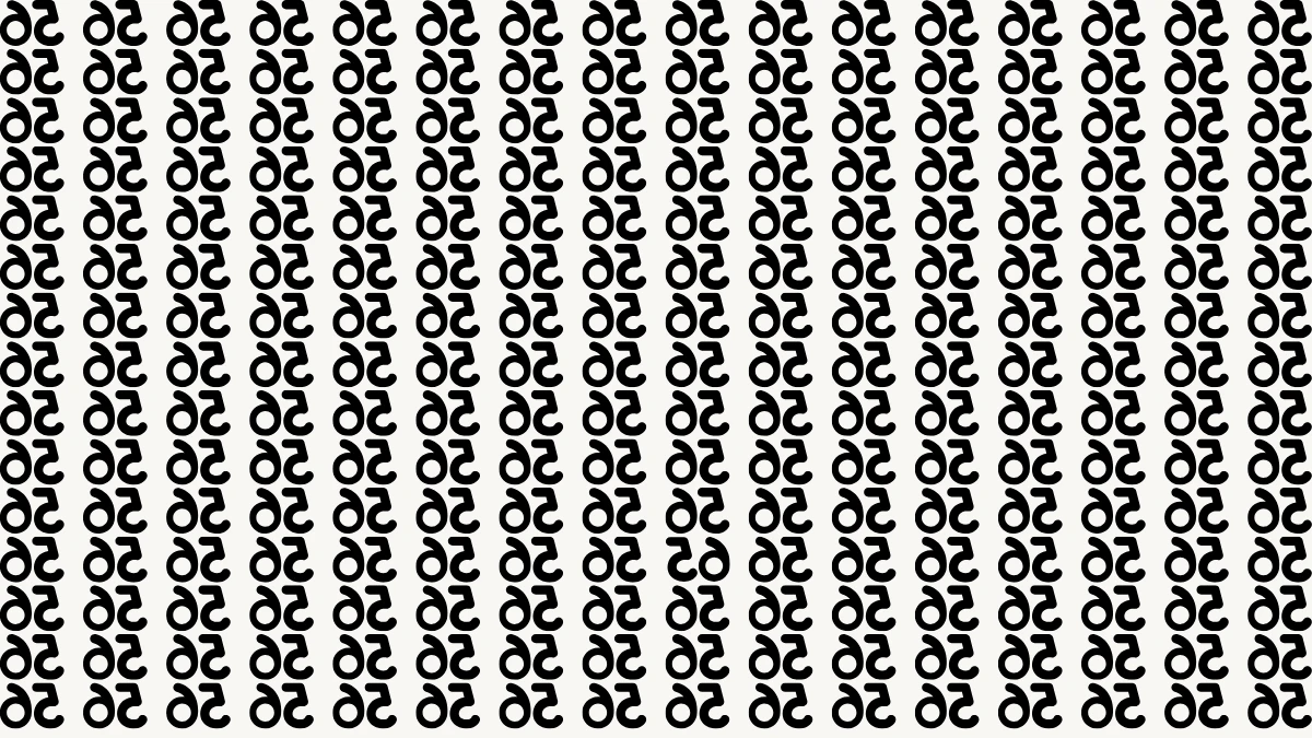 Optical Illusion IQ Test: Are You A Genius? Within 6 Seconds Spot The Inverted 65 among Inverted 56
