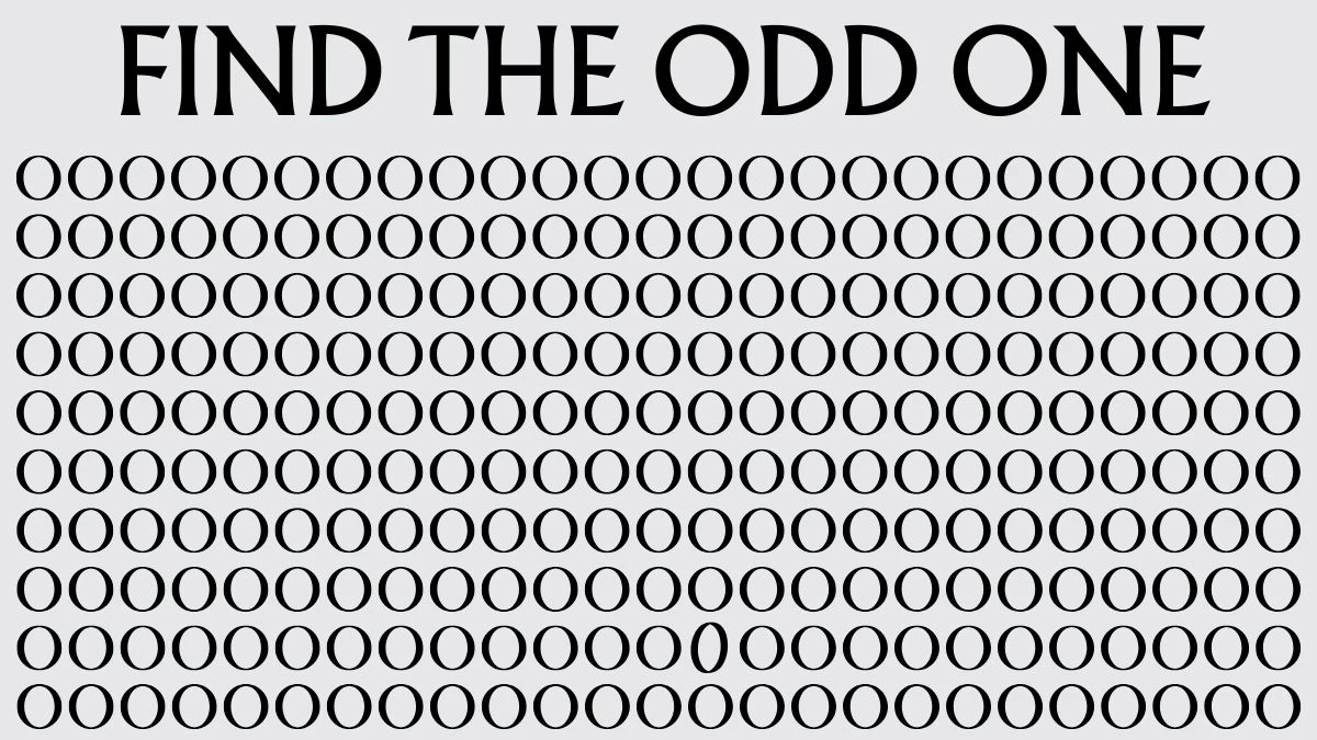 Optical Illusion of The Day: Can You Spot The Odd One Out In Just 5 Seconds? Optical Illusion of The Day: Can You Spot The Odd One Out In Just 5 Seconds?
