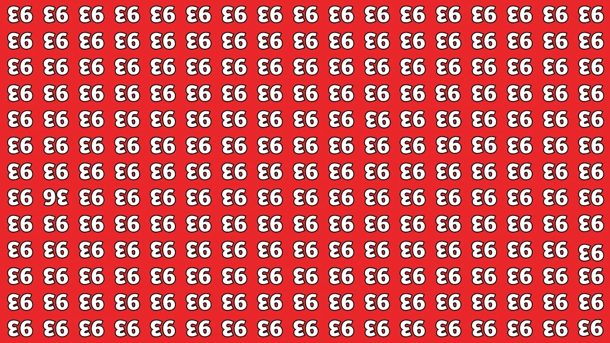 Optical Illusion: Only People with Eagle Eyes Can Spot the Inverted 36 among Inverted 93