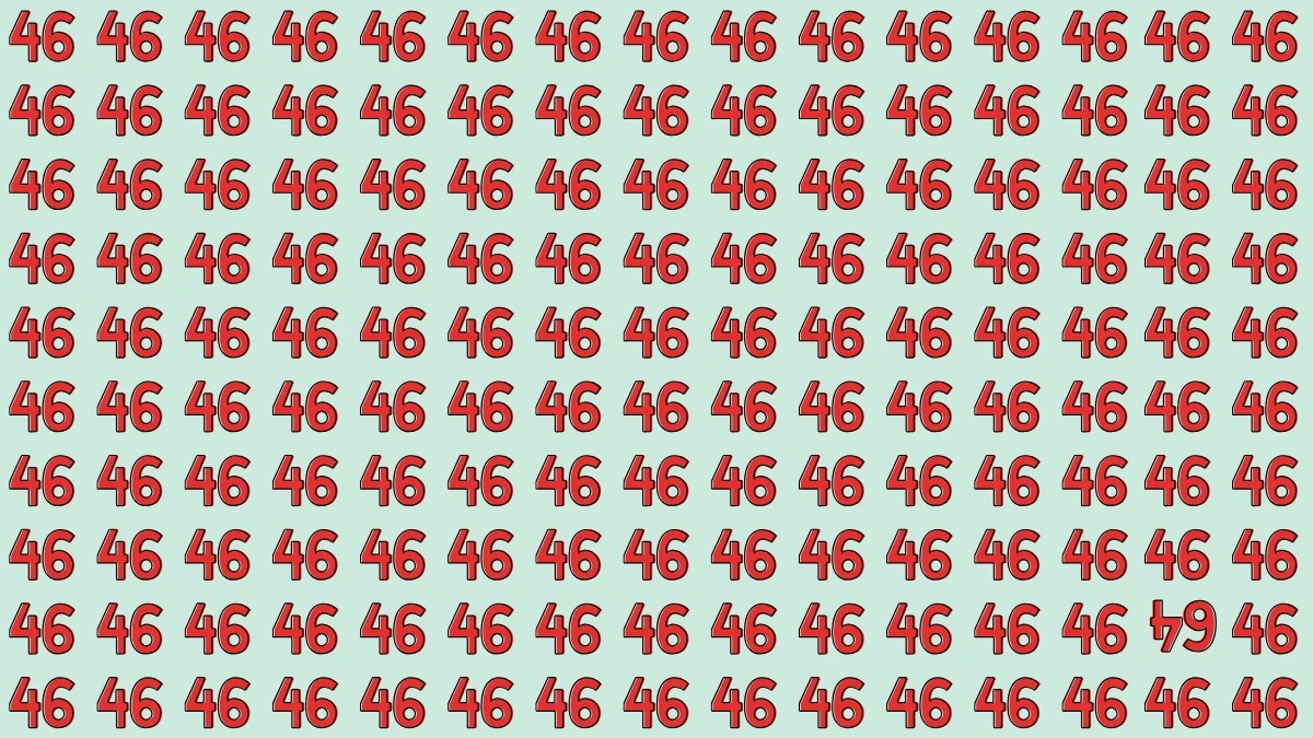 Optical Illusion: Only People with Eagle Eyes Can Spot the Inverted 64 among 46