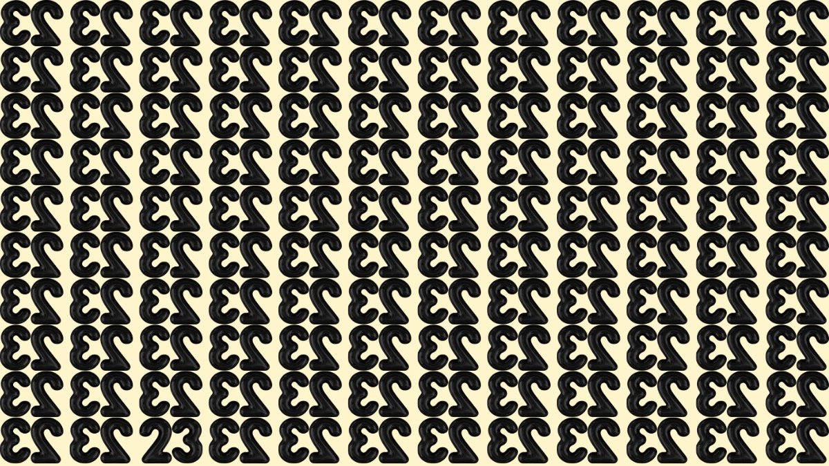 Optical Illusion: Only People with Eagle Eyes Can Spot the Number 23 among Inverted 23