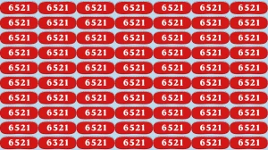 Optical Illusion Puzzle IQ Test: Within 6 Seconds Spot The Number 6321 among 652...