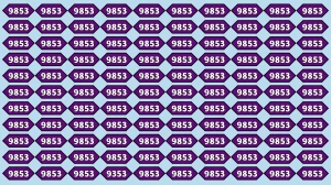 Optical Illusion Puzzle IQ Test: Within 6 Seconds Spot The Number 9353 among 985...