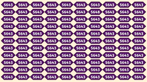 Optical Illusion Puzzle IQ Test: Within 9 Seconds Spot The Number 5648 among 564...