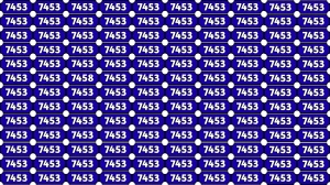 Optical Illusion Puzzle IQ Test: Within 9 Seconds Spot The Number 7458 among 745...