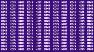 Optical Illusion Visual Test: Within 5 Seconds Spot The Word KIDS among KDIS