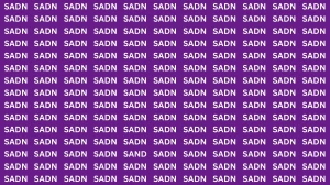 Optical Illusion Visual Test: Within 7 Seconds Spot the word SAND among SADN