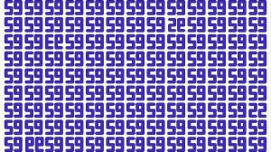 Optical Illusion: Within 12 Seconds Spot The 4 Inverted Numbers among 59s