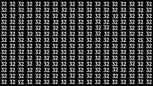 Optical Illusion: Within 6 Seconds Spot The Inverted 32 and 23 among 32s
