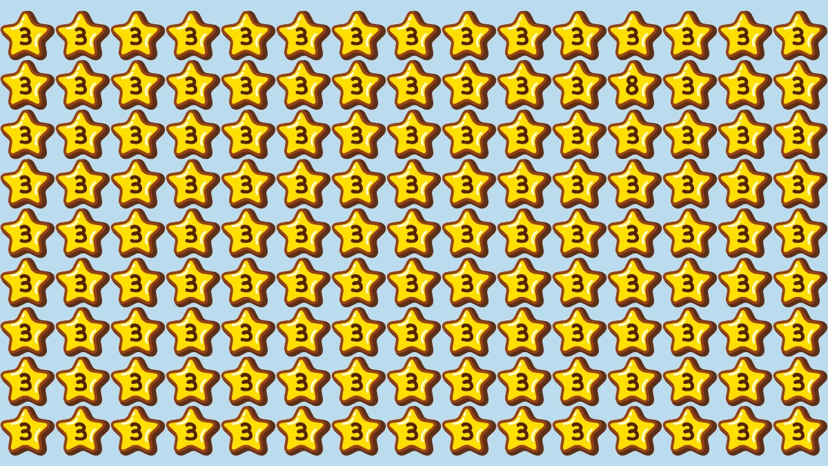 Optical Illusion: Within 8 Seconds Spot The Number 8 among 3
