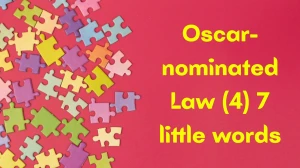 Oscar-nominated Law 7 Little Words 4 letters Answer