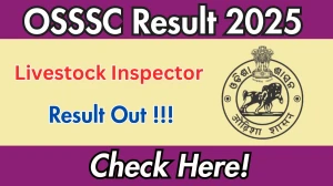 OSSSC Livestock Inspector Result 2025 Out at osssc.gov.in, Direct Link to Download Result PDF Here