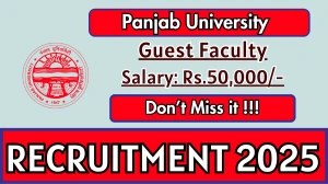 Panjab University Guest Faculty Recruitment 2025 - Apply Offline