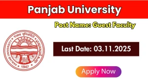 Panjab University Guest Faculty Recruitment 2025 - Apply Offline