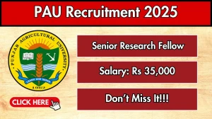 PAU Senior Research Fellow Recruitment 2025 - Apply Offline