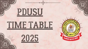 PDUSU Time Table 2025 Announced For 2nd and 4th Semester @ shekhauni.ac.in Details Here