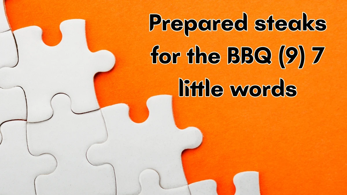 Prepared steaks for the BBQ 7 Little Words 9 letters Answer