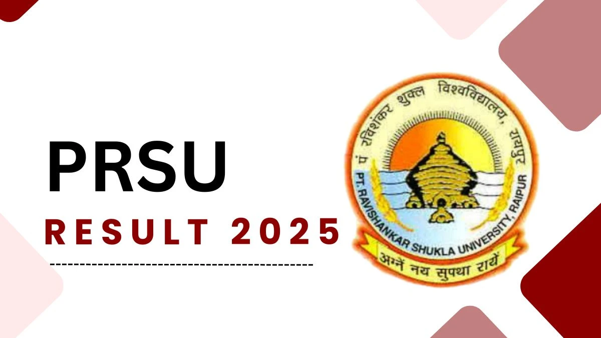 PRSU Result 2025 Out at prsu.ac.in Direct Link to Download 2nd Sem Result