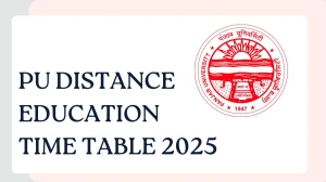 PU Distance Education Time Table 2025 Out for UG Course @ puchd.ac.in Details Here