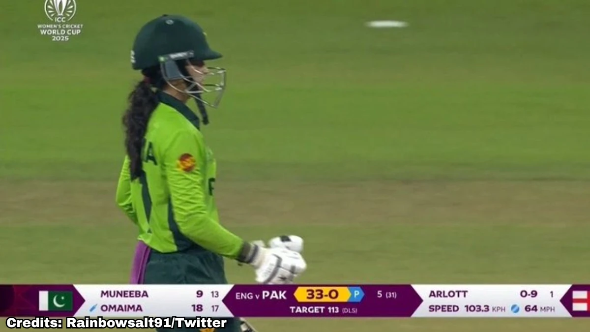 Rain Disrupts Play as England and Pakistan Share Points in Women’s World Cup