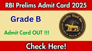 RBI Grade B Prelims Admit Card 2025 Released – Download Hall Ticket at rbi.org.in RBI Grade B Prelims Admit Card 2025 Released – Download Hall Ticket at rbi.org.in