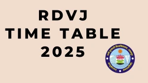 RDVJ Time Table 2025 Announced For BA, BSc and BCom @ rdunijbpin.org Details Here