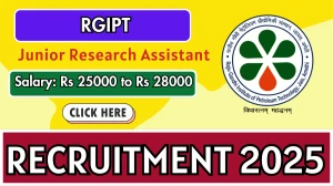 RGIPT Junior Research Assistant Recruitment 2025 - Apply Offline for 01 Posts RGIPT Junior Research Assistant Recruitment 2025 - Apply Offline for 01 Posts