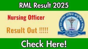 RML Nursing Officer Mains Result 2025 Declared: Download at drrmlims.ac.in RML Nursing Officer Mains Result 2025 Declared: Download at drrmlims.ac.in