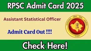 RPSC Assistant Statistical Officer Admit Card 2025 OUT Download Hall Ticket at rpsc.rajasthan.gov.in RPSC Assistant Statistical Officer Admit Card 2025 OUT Download Hall Ticket at rpsc.rajasthan.gov.in