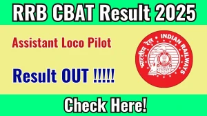 RRB ALP CBAT Result 2025 Out – Download Zone-Wise PDF Here