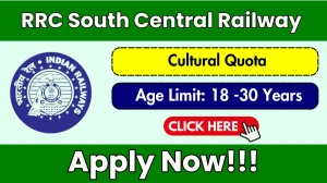 RRC South Central Railway Cultural Quota Recruitment 2025 - Apply Online