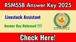 RSMSSB Livestock Assistant Answer Key 2025 Out - Download Now at rssb.rajasthan.gov.in RSMSSB Livestock Assistant Answer Key 2025 Out - Download Now at rssb.rajasthan.gov.in