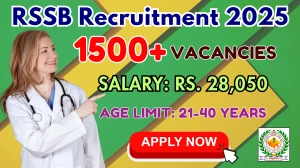 Rajasthan RSSB Ayush Officer Recruitment 2025 - Apply Online for 1535 Posts by Nov 08 Rajasthan RSSB Ayush Officer Recruitment 2025 - Apply Online for 1535 Posts by Nov 08