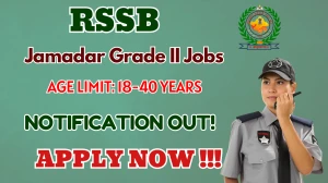 RSSB Jamadar Grade II Recruitment 2025 - Apply Online for 72 Posts RSSB Jamadar Grade II Recruitment 2025 - Apply Online for 72 Posts