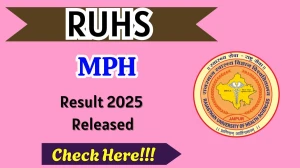 RUHS Result 2025 Out at ruhsraj.org Direct Link to Download PG Course Result