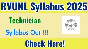 RVUNL Technician Syllabus 2025 Out Direct Link to Download Syllabus PDF here