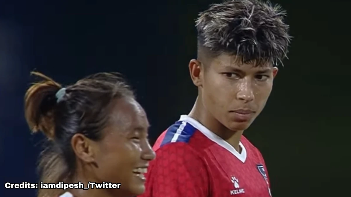 Sabitra Bhandari's Brace Helps Nepal Beat India in Football Sabitra Bhandari's Brace Helps Nepal Beat India in Football