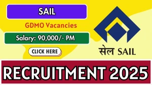 SAIL GDMO Recruitment 2025 – Walk in