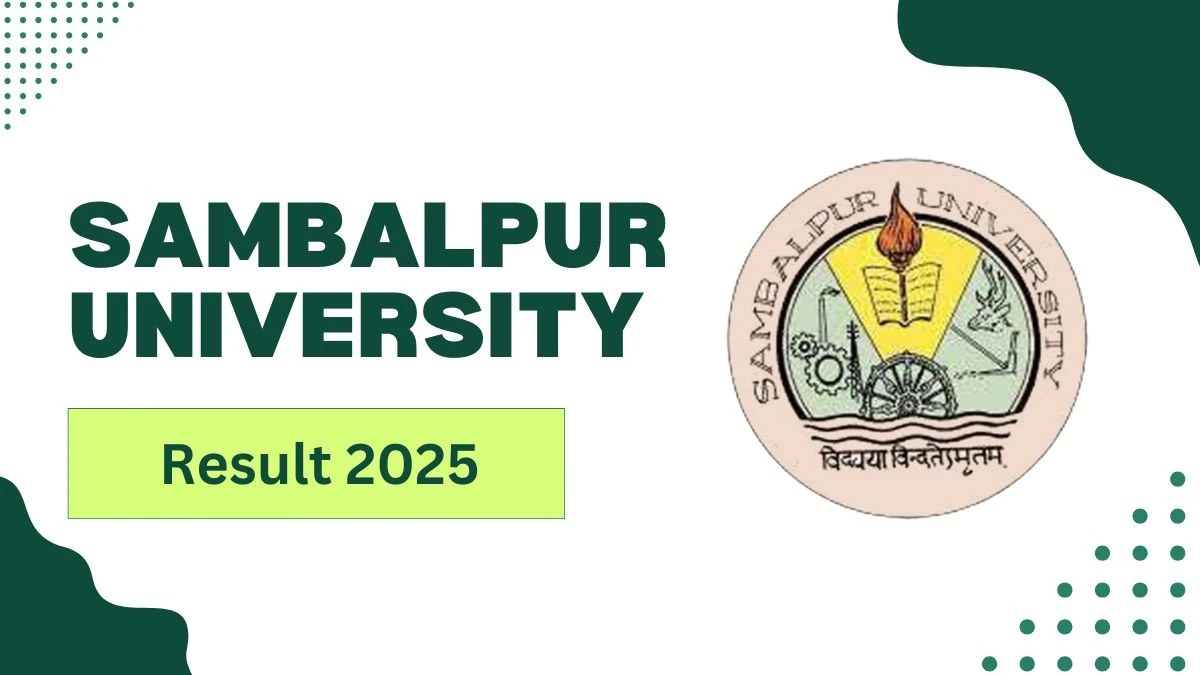 Sambalpur University Result 2025 Out at suniv.ac.in Direct Link to Download 1st Sem Result