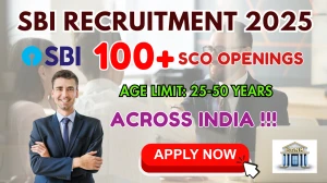 SBI SCO Recruitment 2025 - Apply Online for 103 Posts