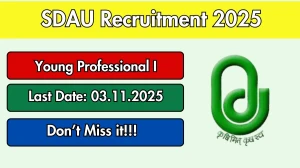 SDAU Young Professional I Recruitment 2025 – Walk in