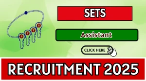 SETS Assistant Recruitment 2025 – Walk in SETS Assistant Recruitment 2025 – Walk in