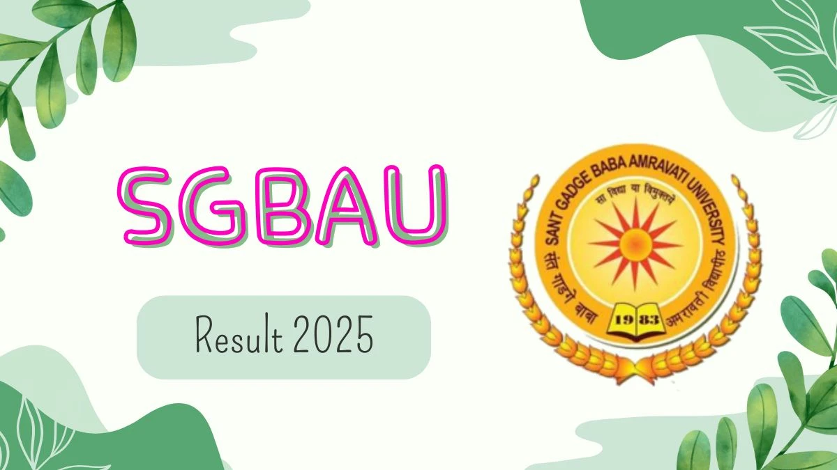 SGBAU Result 2025 Out at sgbau.ucanapply.com Direct Link to Download 4th, 6th Sem Result