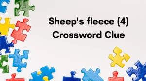 Sheep's fleece Crossword Clue Irish Daily Mail Quick 4 letters Answer