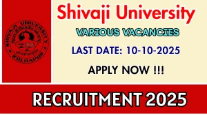 Shivaji University Recruitment 2025 - Apply Online for 04 Program Head, Technician and More Posts Shivaji University Recruitment 2025 - Apply Online for 04 Program Head, Technician and More Posts