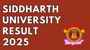 Siddharth University Result 2025 Out at erp.suksn.in Direct Link to Download 1st to 8th Semester Result